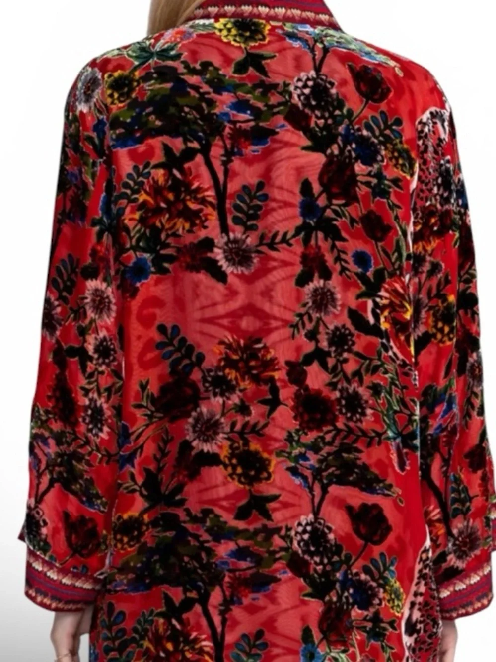 Johnny Was velvet Merhawi Reversible Kimono/Jacket NWT